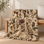 Vintage Floral Sherpa Blanket – Cozy Boho Throw for Home & Gift — product image 1