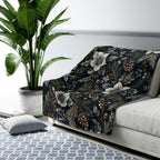 Midnight Garden Sherpa Throw | The Winter House Collection