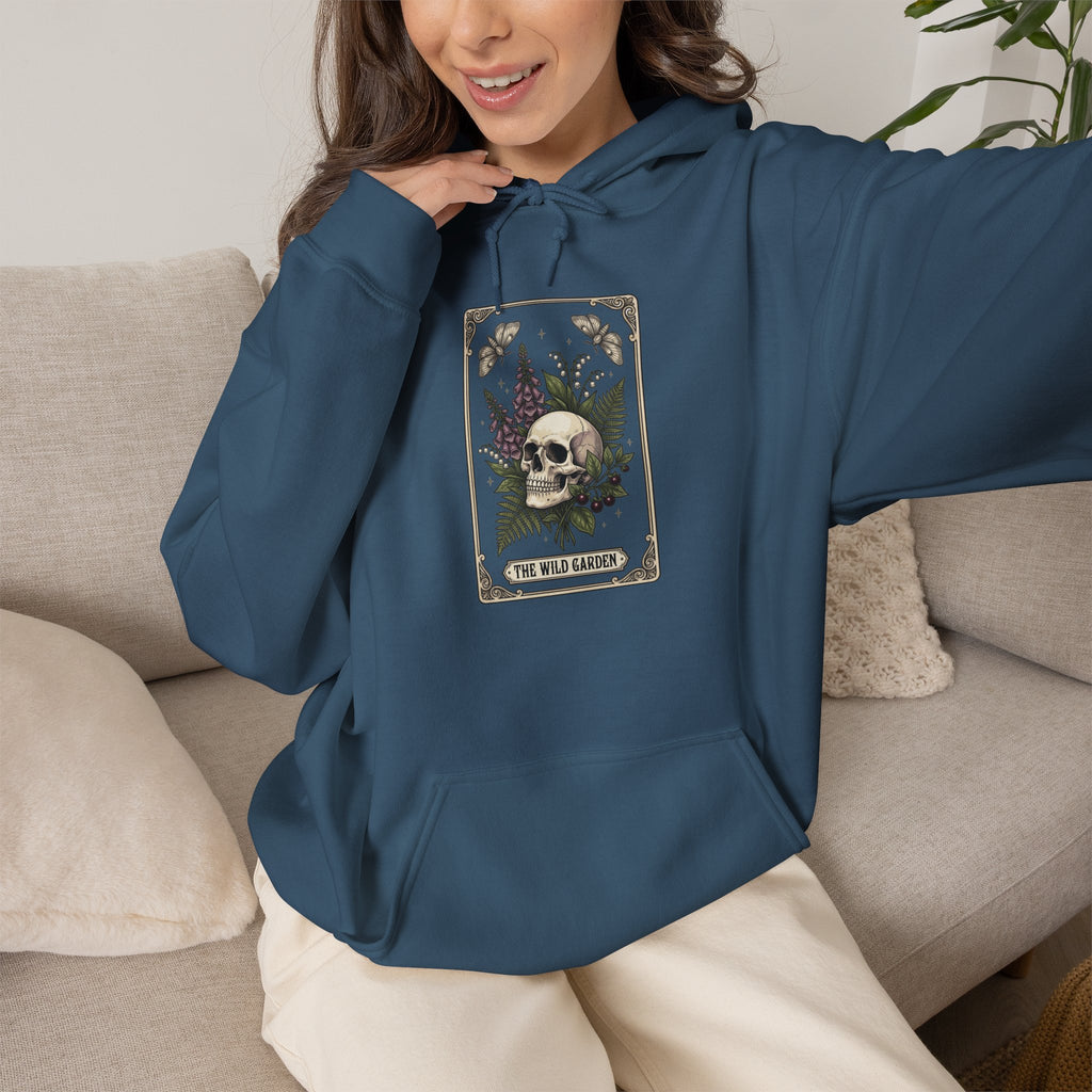 Skull & Fern Tarot Card Hoodie | Gothic Botanicals, Victorian Macabre — view 33