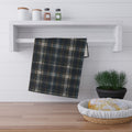 Nocturne Tartan Plaid Cotton Twill Tea Towel | The Winter House Collection