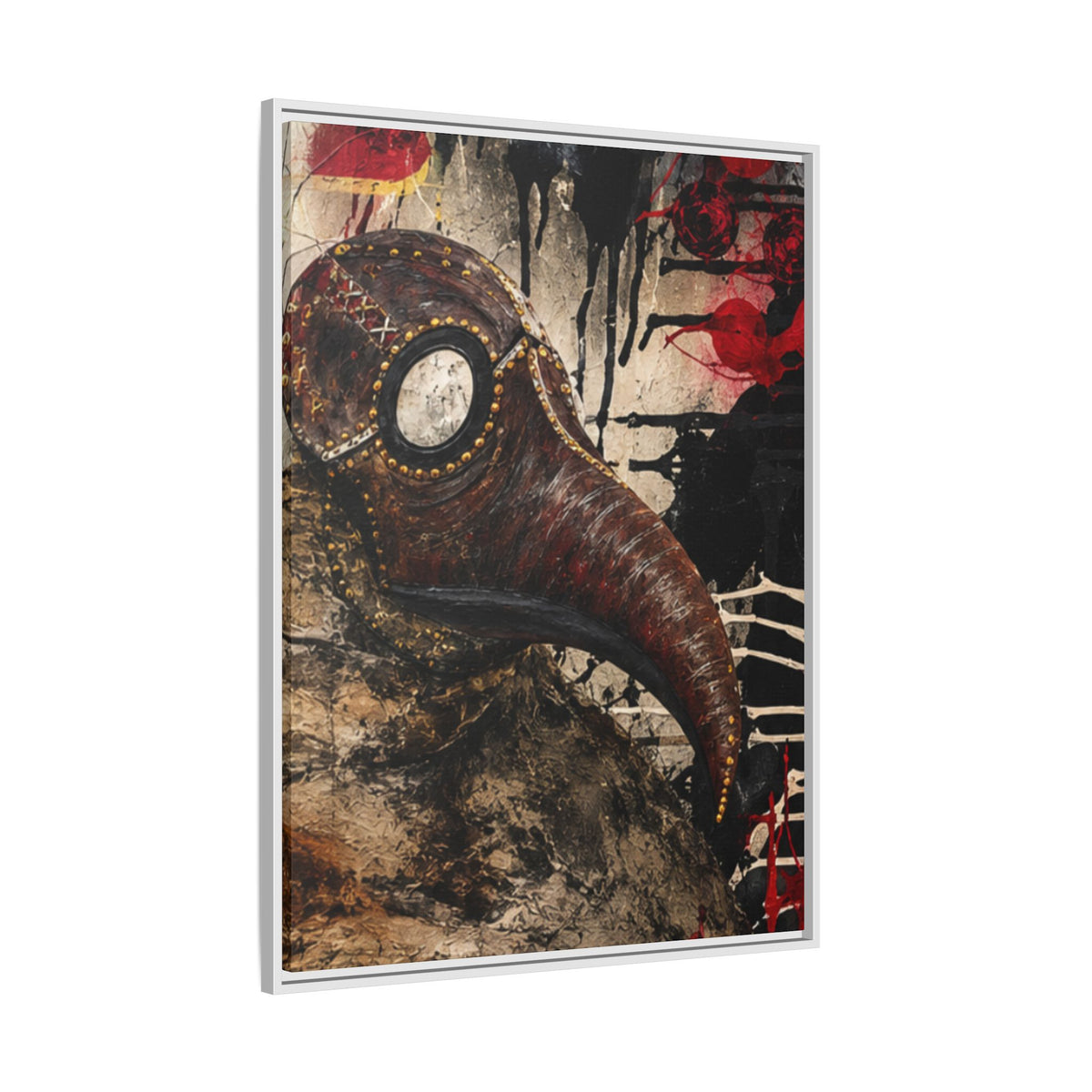 Odd Co. Beauty is Decay – Plague Doctor Framed Canvas | Gothic Dark Wall Art — view 8