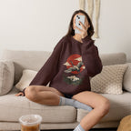 Traditional Tattoo-Style Crane Illustration Sweatshirt | Vintage Flash, Limited Palette — view 48