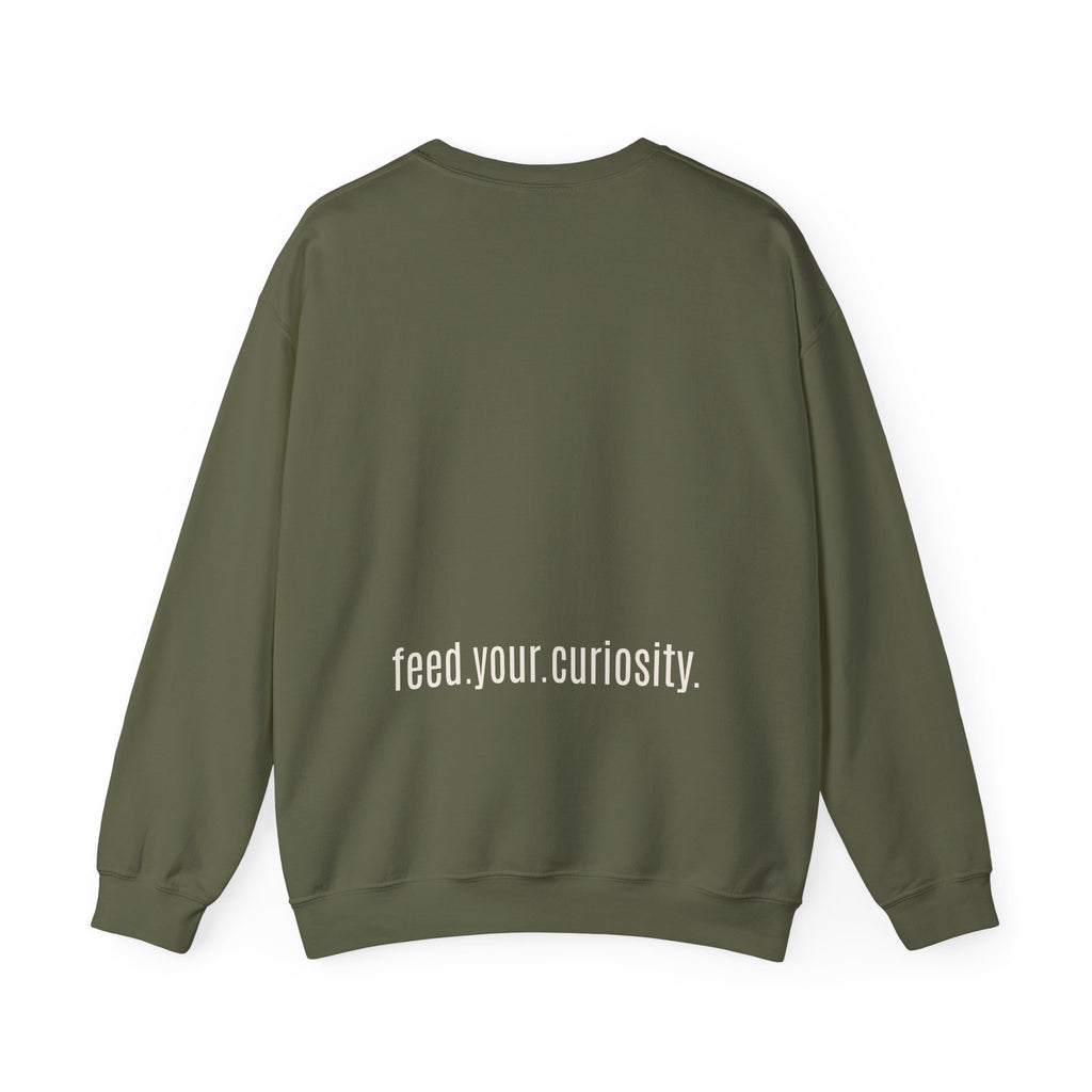 Traditional Tattoo-Style Crane Illustration Sweatshirt | Vintage Flash, Limited Palette — view 54