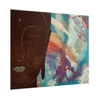 Stillness with Chaos – Abstract Portrait Wall Art | Colorful Modern Fine Art Print