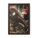 Beauty is Decay plague doctor framed canvas artwork by Abbey Johanna.