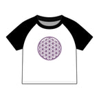 Flower of Life Sacred Geometry- Fitted Baby Tee — view 8