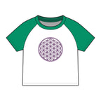 Flower of Life Sacred Geometry- Fitted Baby Tee — view 6