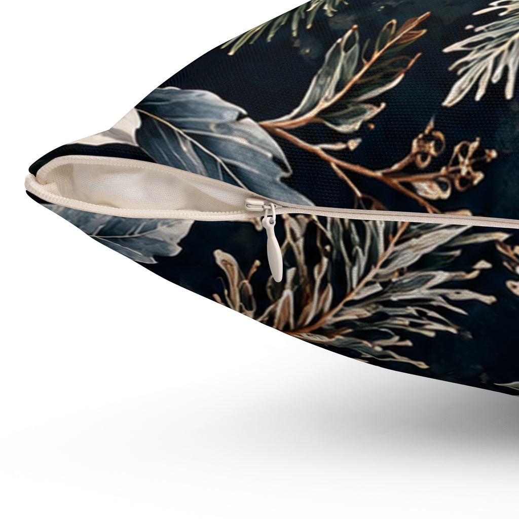 Midnight Garden Square Pillow | The Winter House Collection