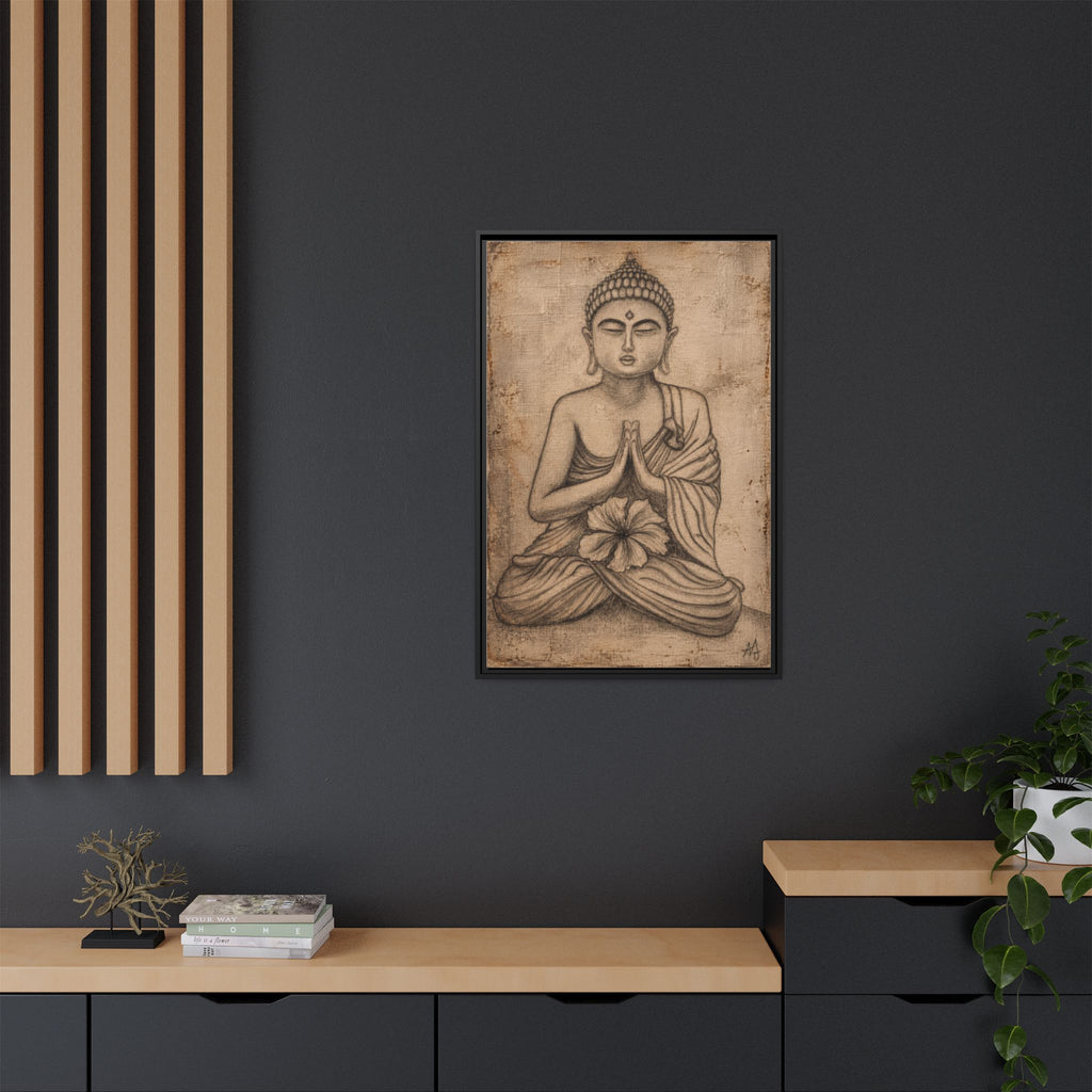 The Quiet Within — Framed Canvas Art | Original Pencil-on-Canvas Artwork by Abbey Johanna — view 22