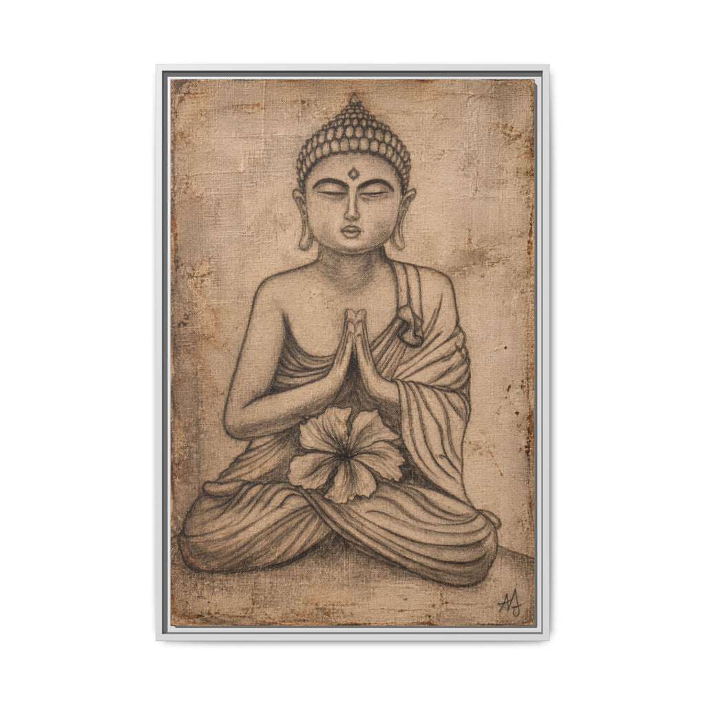 The Quiet Within — Framed Canvas Art | Original Pencil-on-Canvas Artwork by Abbey Johanna — view 15