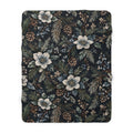 Midnight Garden Sherpa Throw | The Winter House Collection