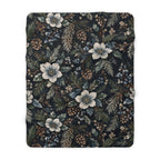 Midnight Garden Sherpa Throw | The Winter House Collection