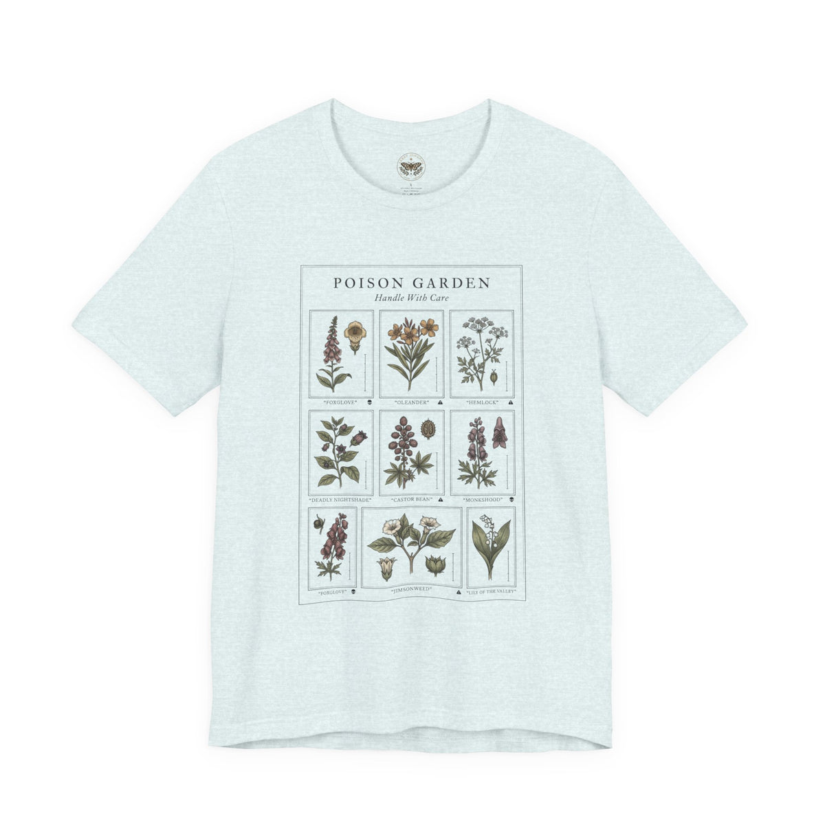 Toxicology Field Notes Botanical Illustration Tee | Gothic Botanicals, Vintage Herbarium