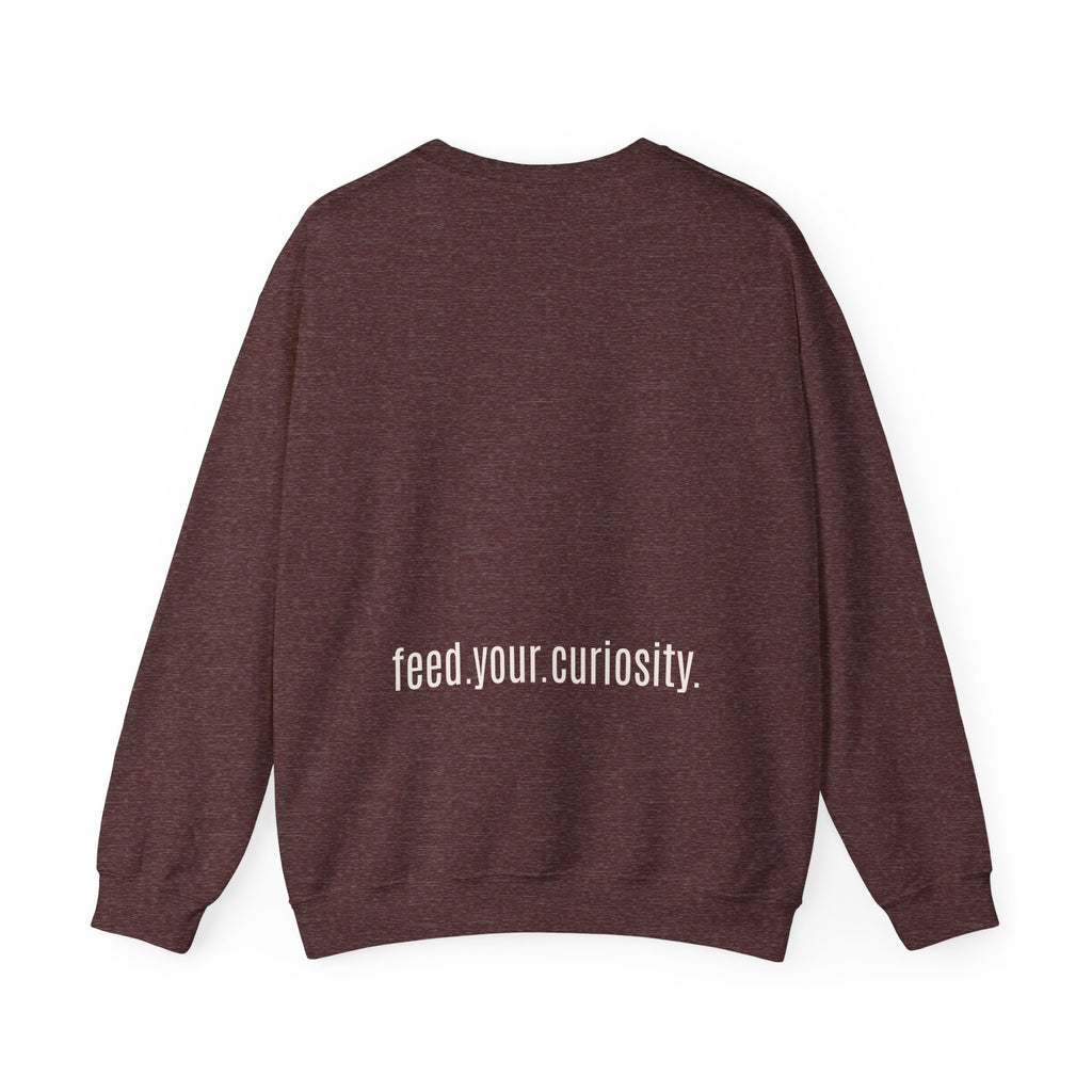 Traditional Tattoo-Style Crane Illustration Sweatshirt | Vintage Flash, Limited Palette — view 45
