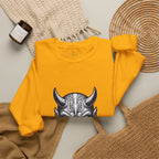 Oni Mask Illustration Crewneck Sweatshirt | Traditional Tattoo-Inspired, Bold Flash Art — view 10