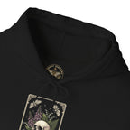 Skull & Fern Tarot Card Hoodie | Gothic Botanicals, Victorian Macabre — view 14