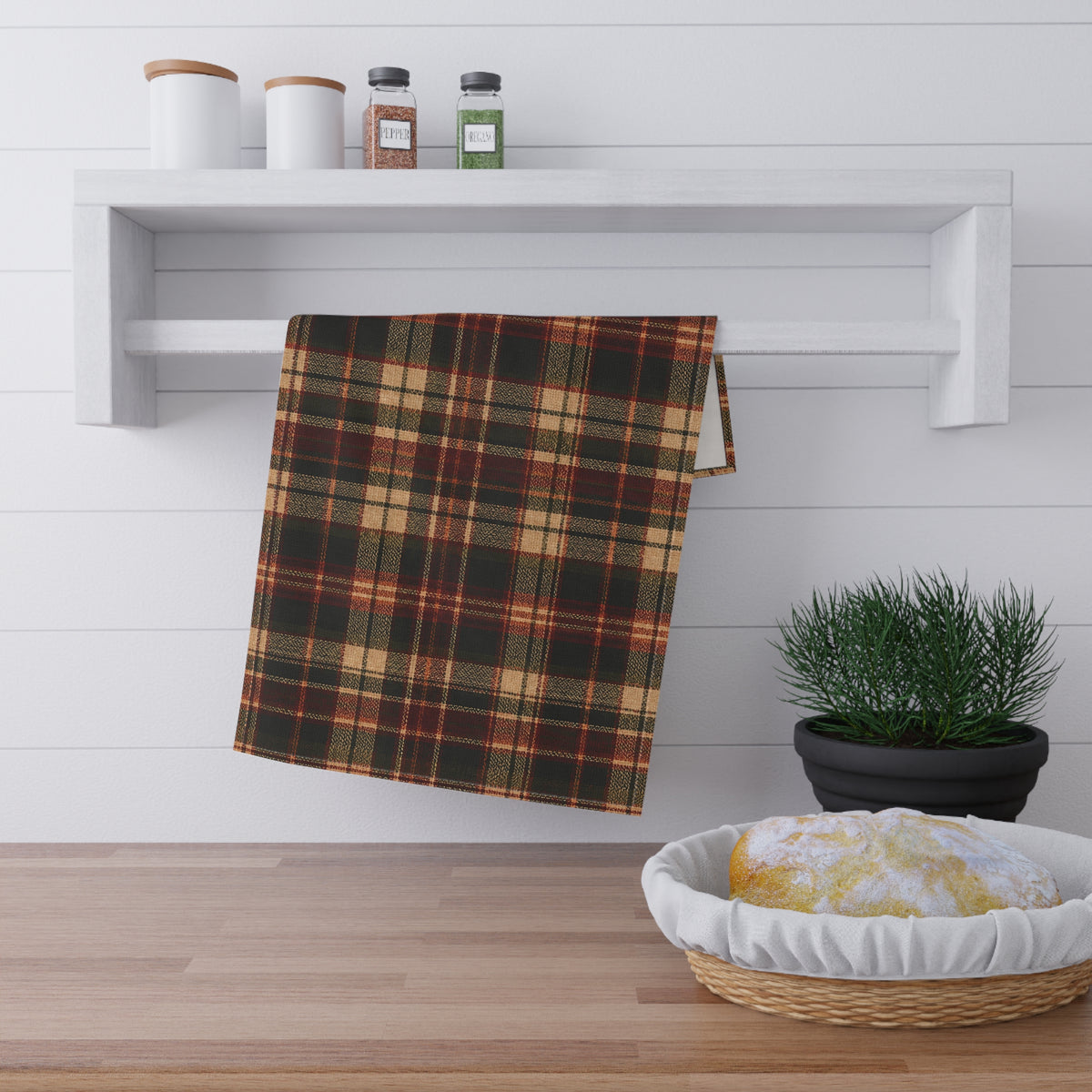 Heirloom Plaid Cotton Twill Tea Towel | The Fall Collection