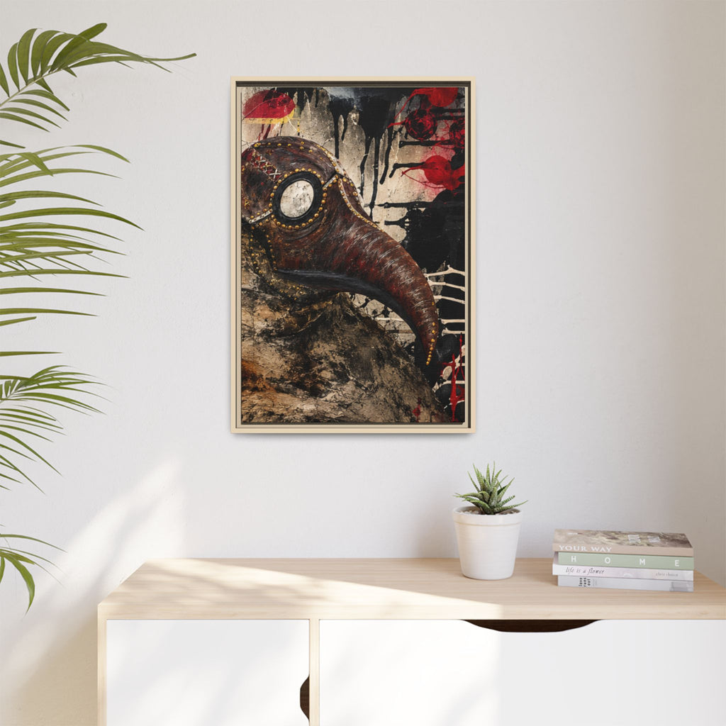Odd Co. Beauty is Decay – Plague Doctor Framed Canvas | Gothic Dark Wall Art — view 39