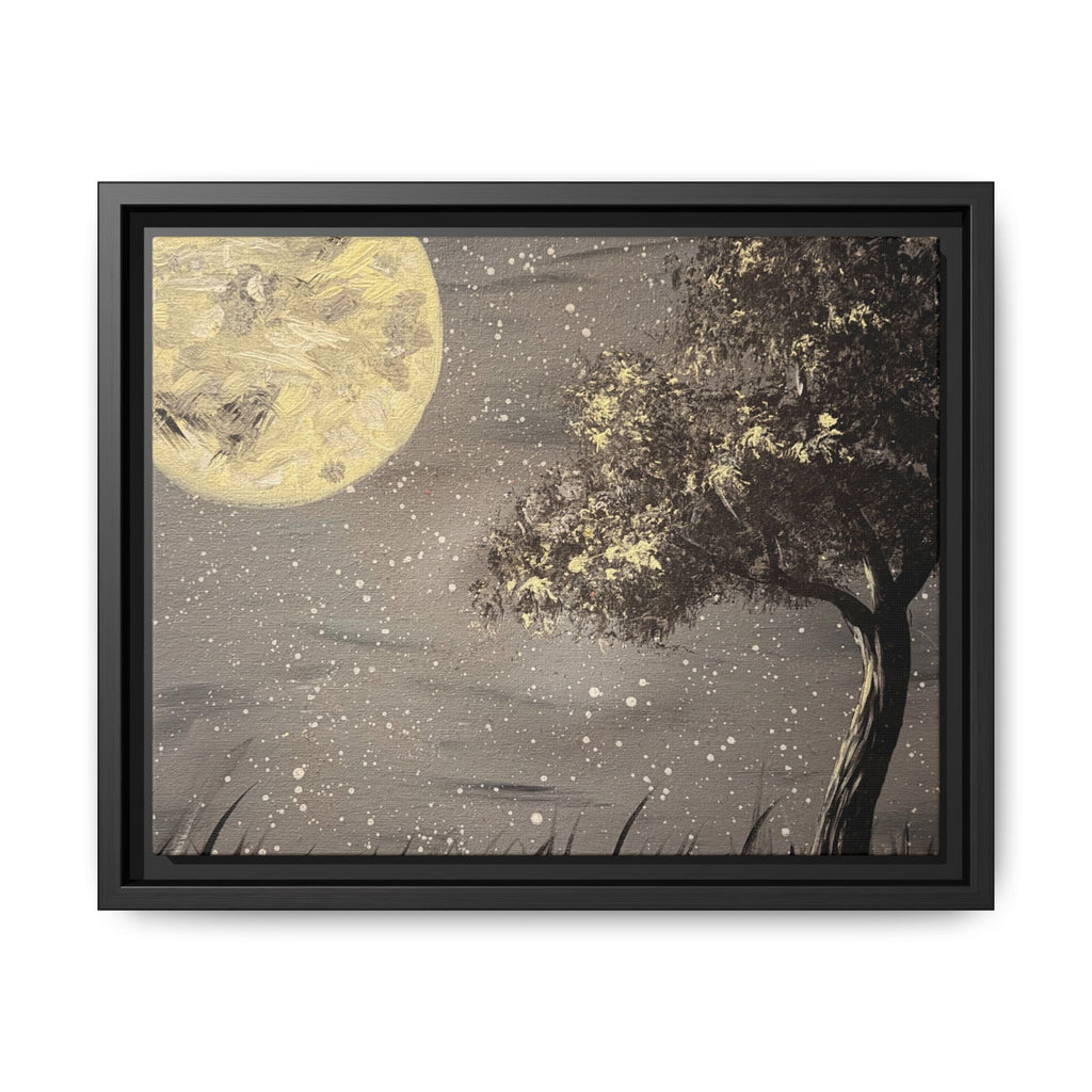 Thieves Moon — Framed Canvas Wall Art | Celestial Night Landscape — view 1