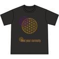 Curiosity Tee — 'Feed Your Curiosity' Flower of Life Graphic T-Shirt — view 5