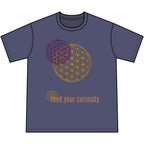 Curiosity Tee — 'Feed Your Curiosity' Flower of Life Graphic T-Shirt — view 4