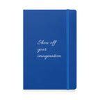 Customizable hardcover notebook with lined cream pages and personalized message option — product view 8