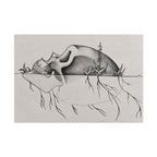 What Remains – Botanical Skull Wall Art | Original Charcoal & Graphite Drawing Print — view 15