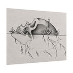 What Remains – Botanical Skull Wall Art | Original Charcoal & Graphite Drawing Print — view 22