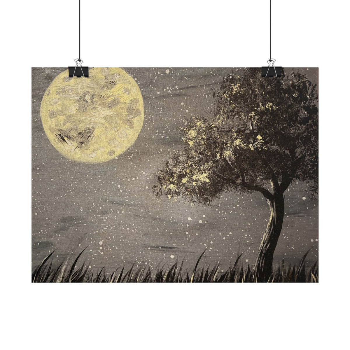 Thieves Moon – Moon Wall Art Print | Celestial Night Landscape | Moody Fine Art — view 2