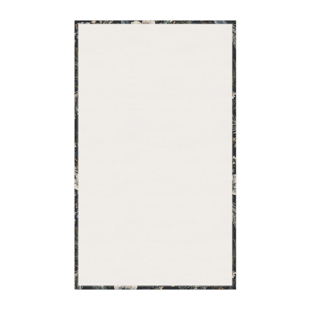Midnight Winter Garden Cotton Twill Tea Towel | The Winter House Collection