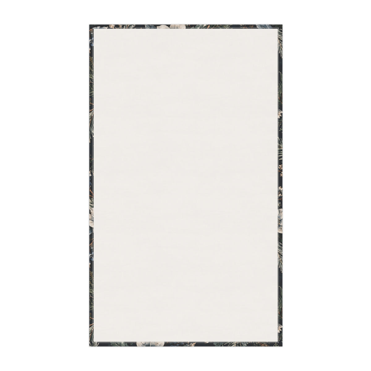 Midnight Winter Garden Cotton Twill Tea Towel | The Winter House Collection