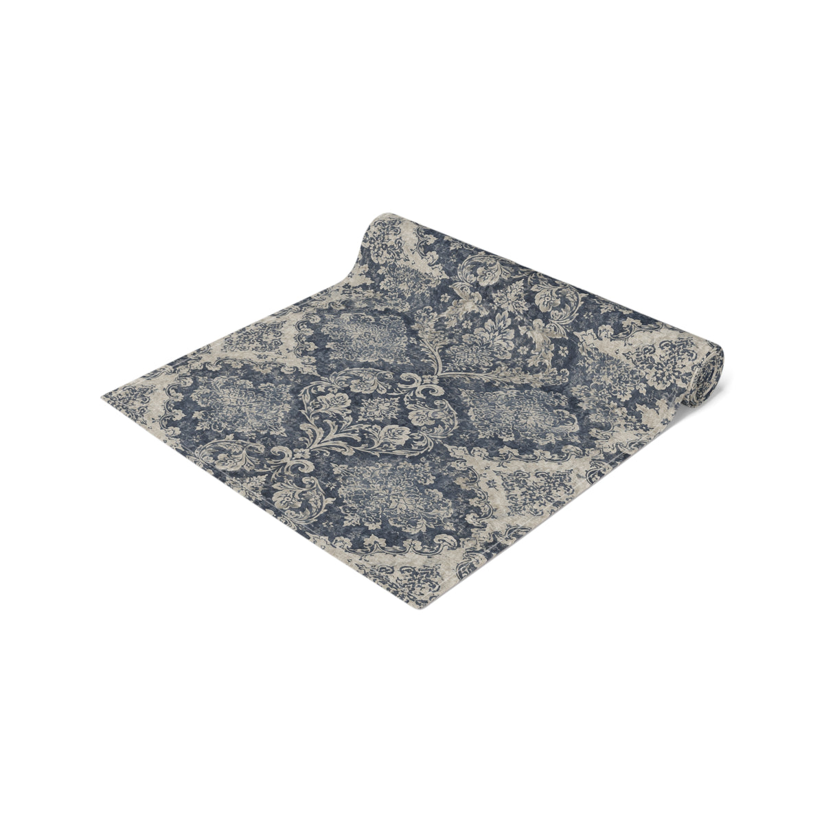 Frosted Relic Cotton Twill Table Runner | The Winter House Collection
