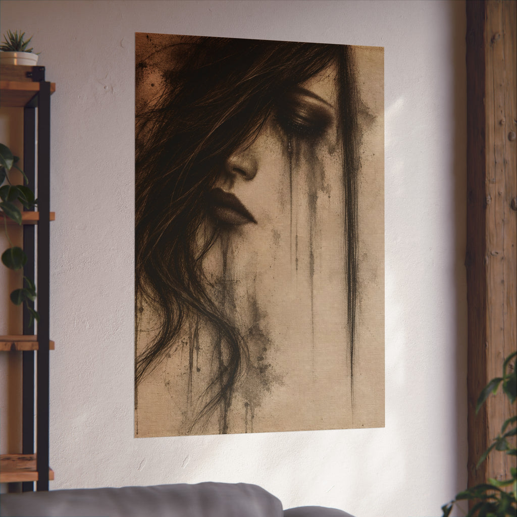 Moody Dark Portrait Wall Art | Charcoal & Graphite Fine Art Print — view 18