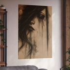 Moody Dark Portrait Wall Art | Charcoal & Graphite Fine Art Print — view 18