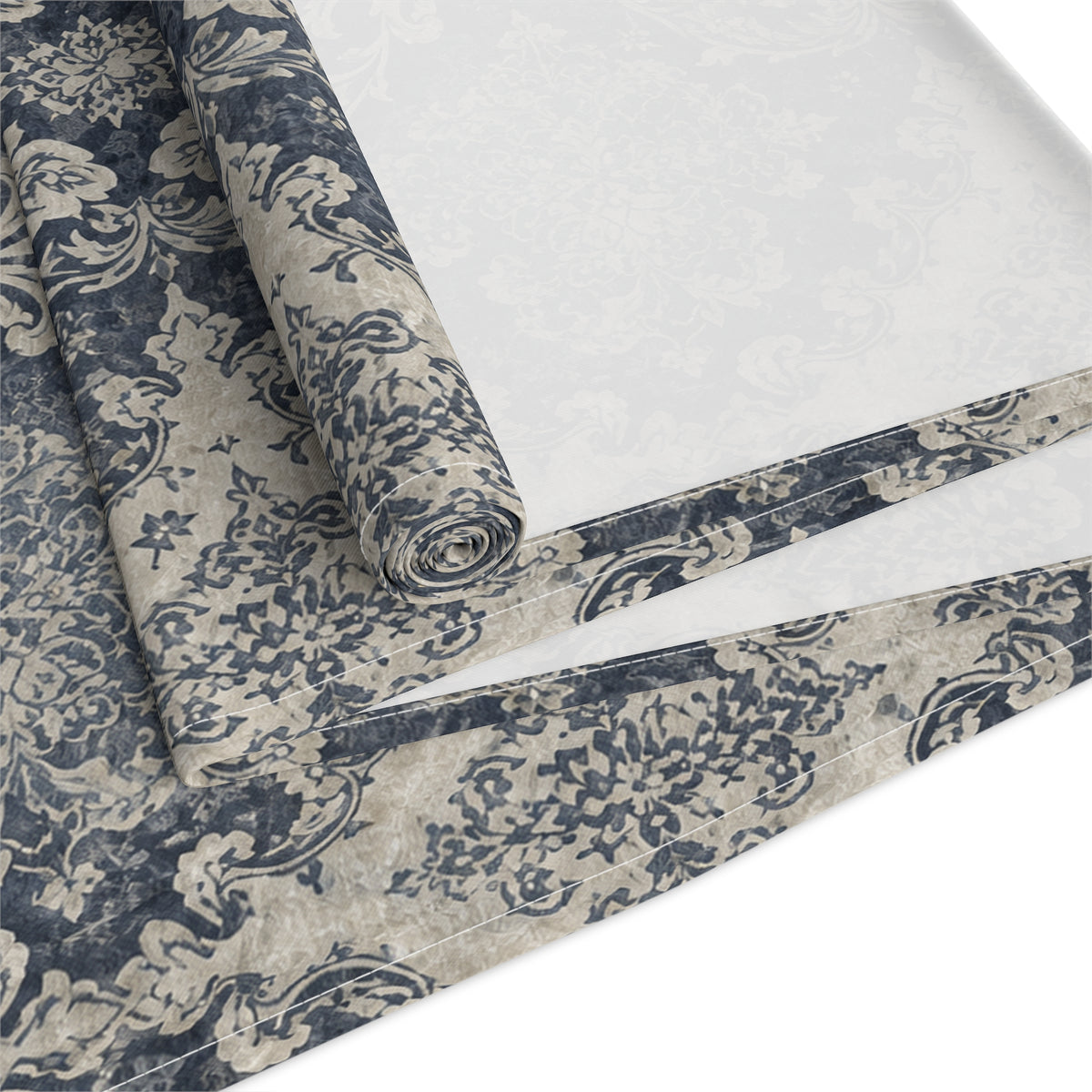 Frosted Relic Cotton Twill Table Runner | The Winter House Collection
