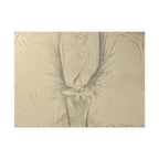The Guardian charcoal fine art print on textured watercolor paper — product view 4