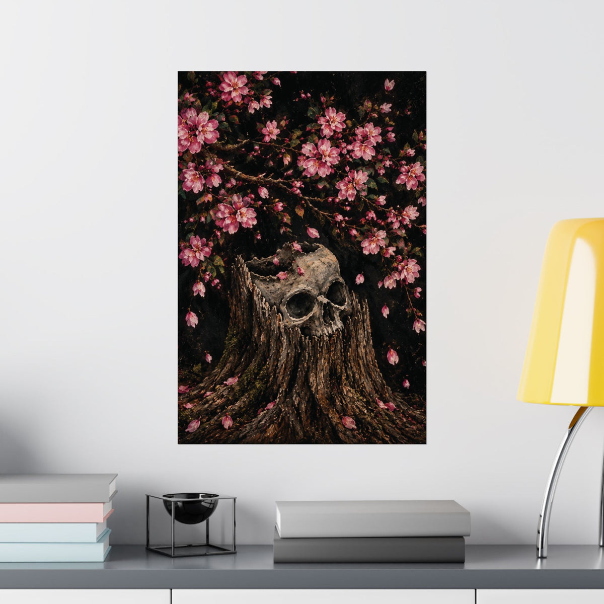 Night Garden No. 001 — Gothic Skull & Cherry Blossom Fine Art Print | Abbey Johanna — view 14