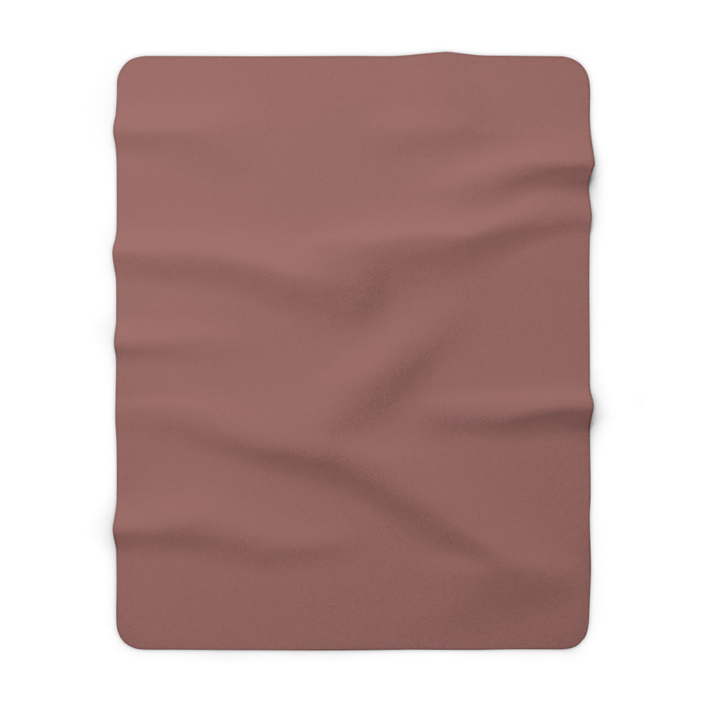 Faded Rose Sherpa Fleece Blanket – product view 1