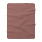 Faded Rose Sherpa Fleece Blanket – product view 1