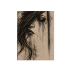 Moody Dark Portrait Wall Art | Charcoal & Graphite Fine Art Print — view 3