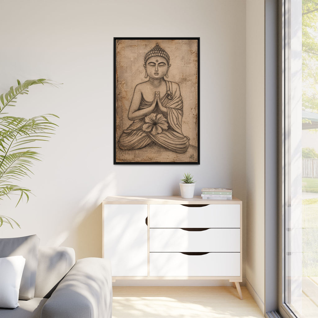 The Quiet Within — Framed Canvas Art | Original Pencil-on-Canvas Artwork by Abbey Johanna — view 33