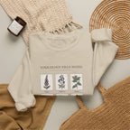 Toxicology Field Notes botanical print Sweatshirt | Gothic botanicals, vintage herbarium — view 7