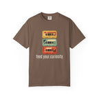 T-Shirt — Vintage Cassette Stack “feed.your.curiosity.” Retro Music Tee — view 30