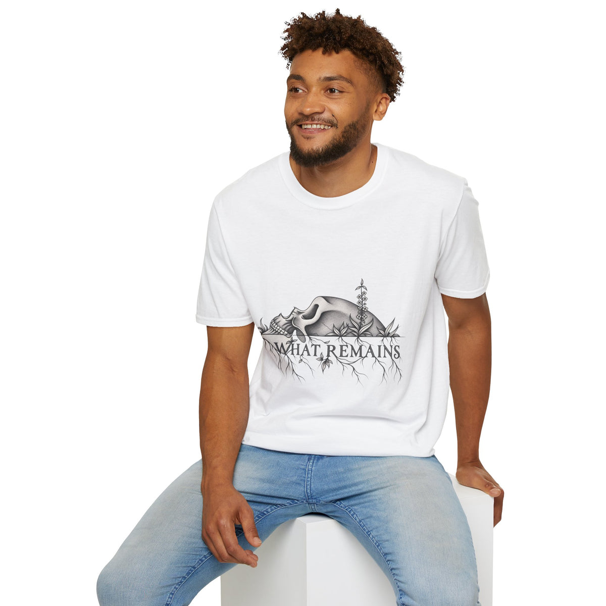 What Remains – Botanical Skull Graphic Tee | Dark Nature Oddities T-Shirt — view 13