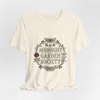 Midnight Garden Society Tee | Gothic Botanicals, Victorian Floral Crest — view 4
