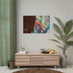 Stillness with Chaos – Abstract Portrait Wall Art | Colorful Modern Fine Art Print