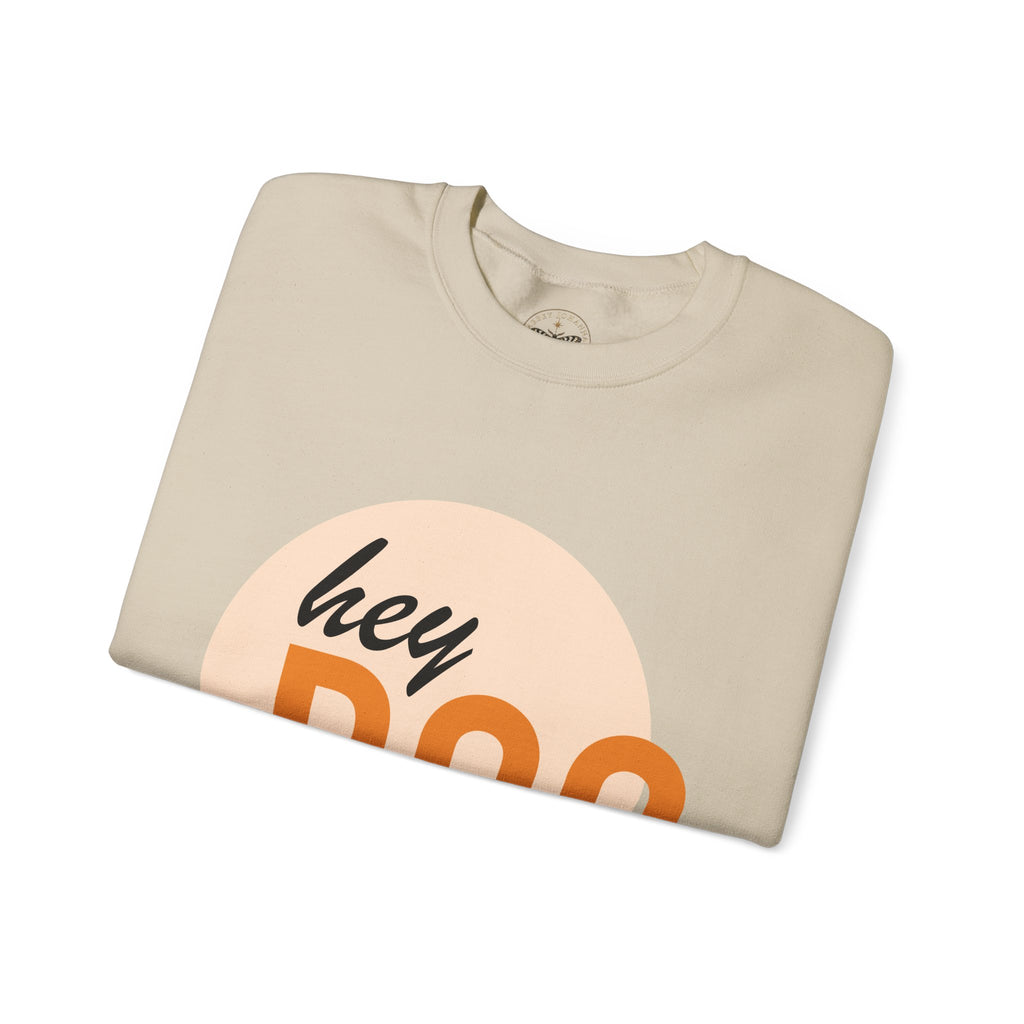hey BOO Crewneck Sweatshirt — Cute Halloween Graphic Pullover — view 11