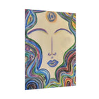 Bliss – Colorful Abstract Face Wall Art | Oil Pastel Art Print | Boho Eclectic Decor — view 1