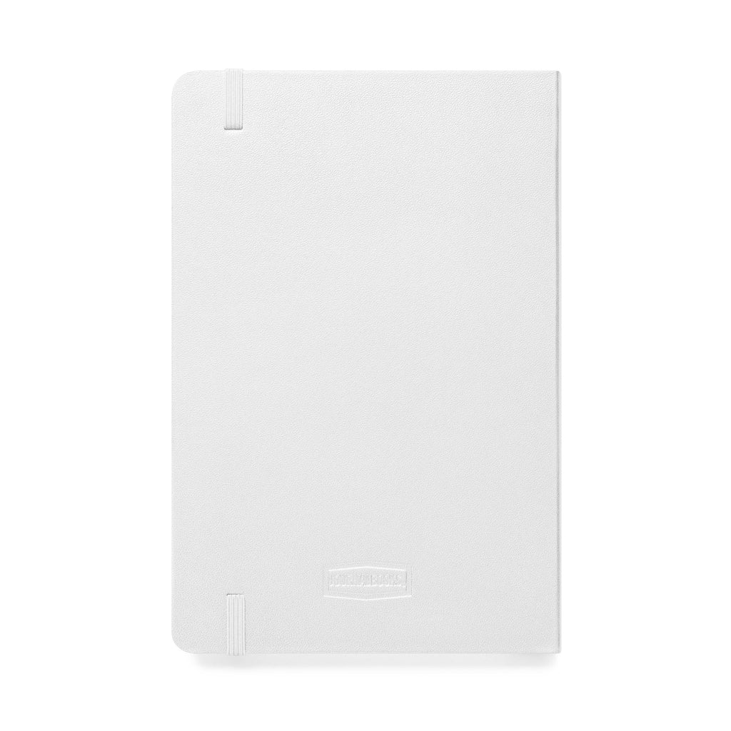 Customizable hardcover notebook with lined cream pages and personalized message option — product view 11