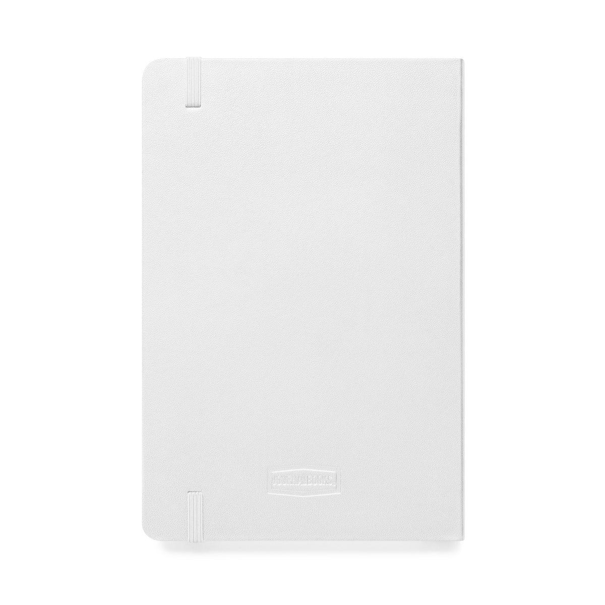 Customizable hardcover notebook with lined cream pages and personalized message option — product view 11